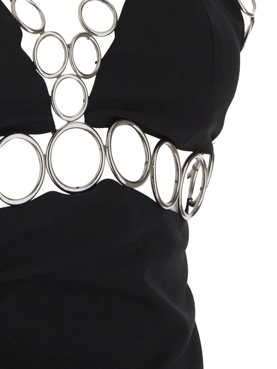 Coperni Ring-Embroidered Dress Zwart