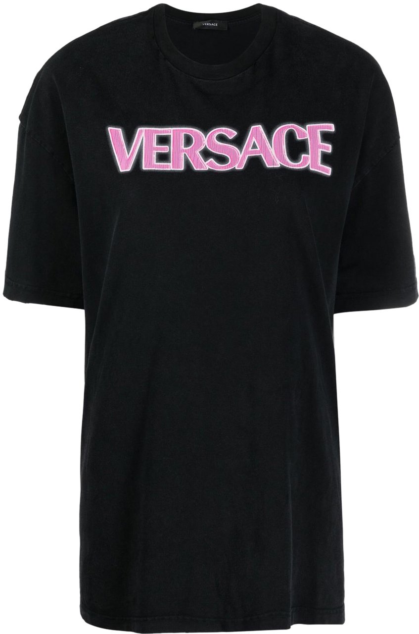 Versace Versace Black cotton t-shirt Zwart