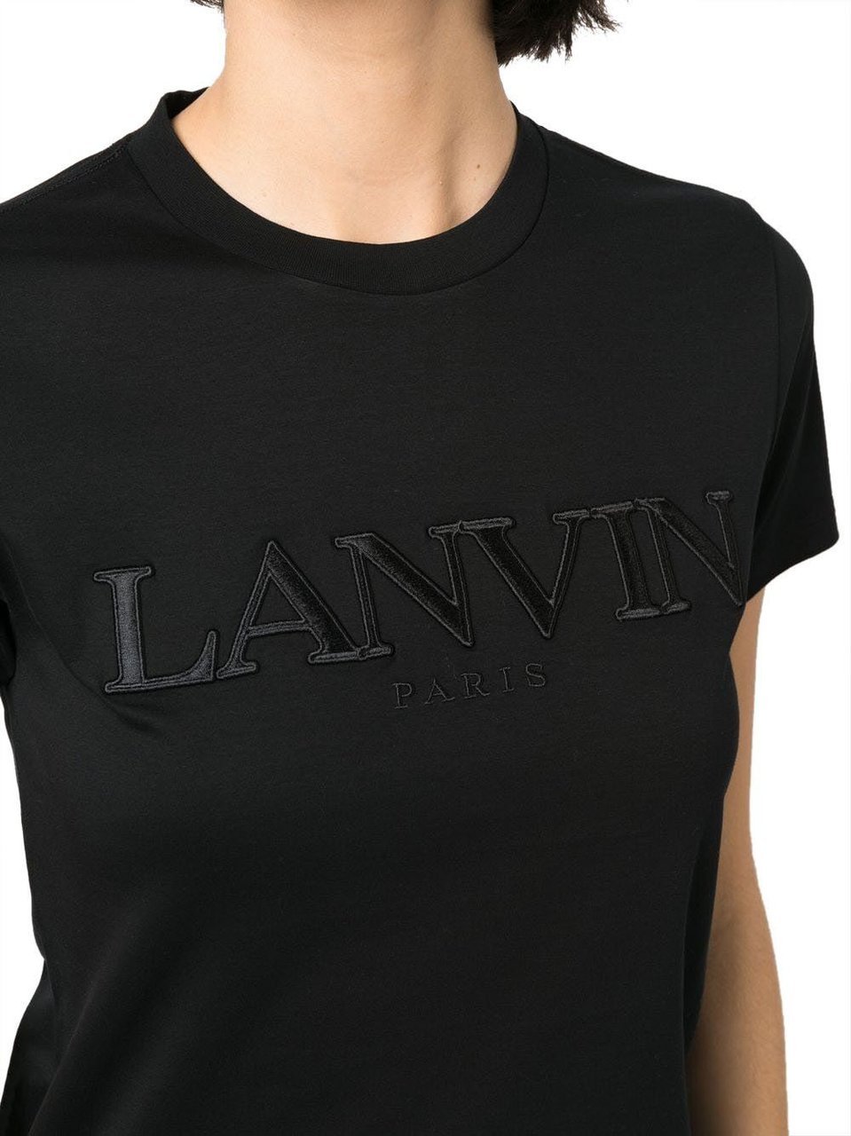 Lanvin T-shirts And Polos Black Zwart