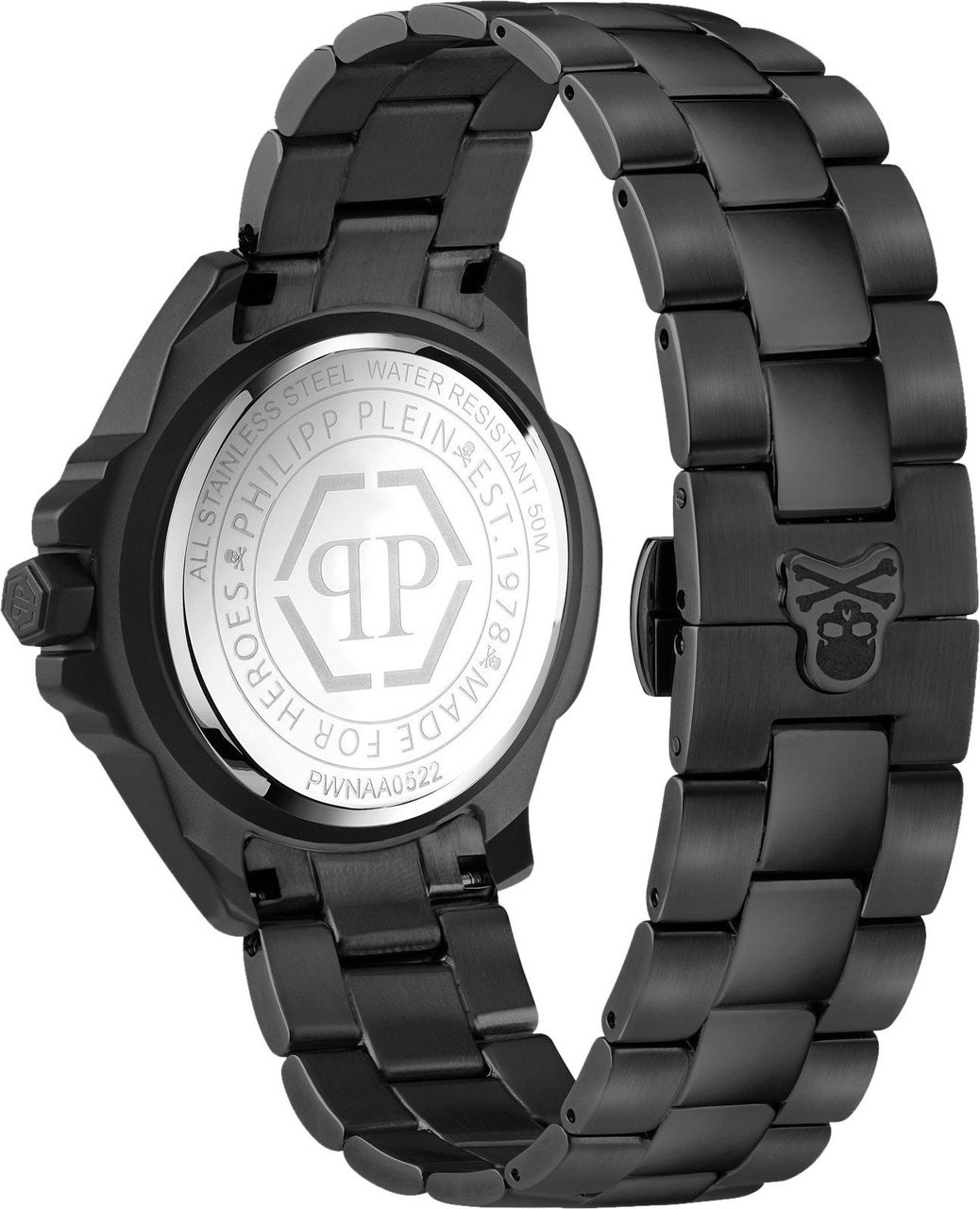 Philipp Plein PWNAA0522 The $kull Genderless horloge 41 mm Zwart