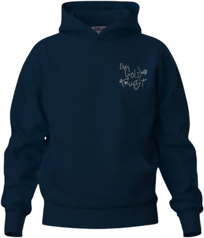 In Gold We Trust The Dyrdek Hoodie Blauw