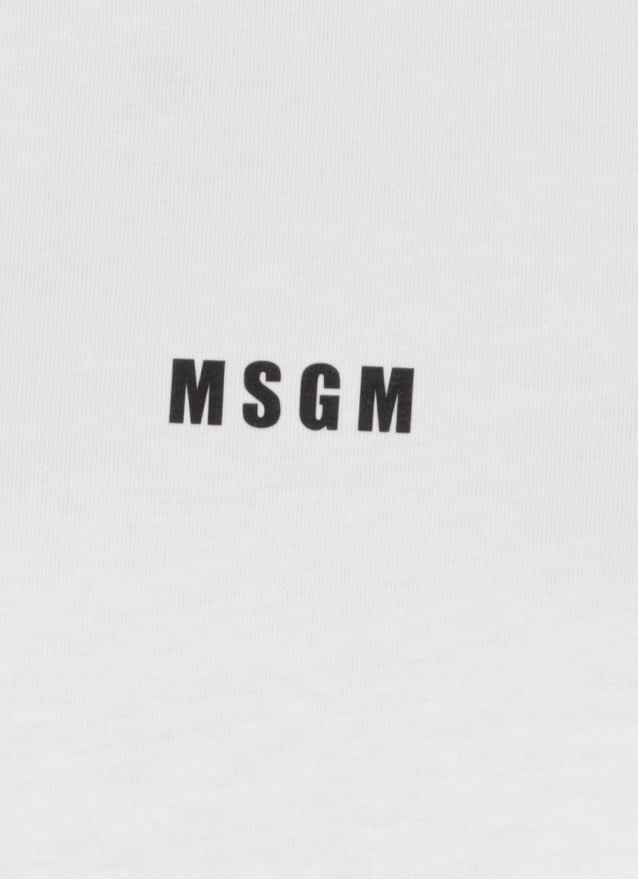MSGM T-shirts And Polos White Neutraal