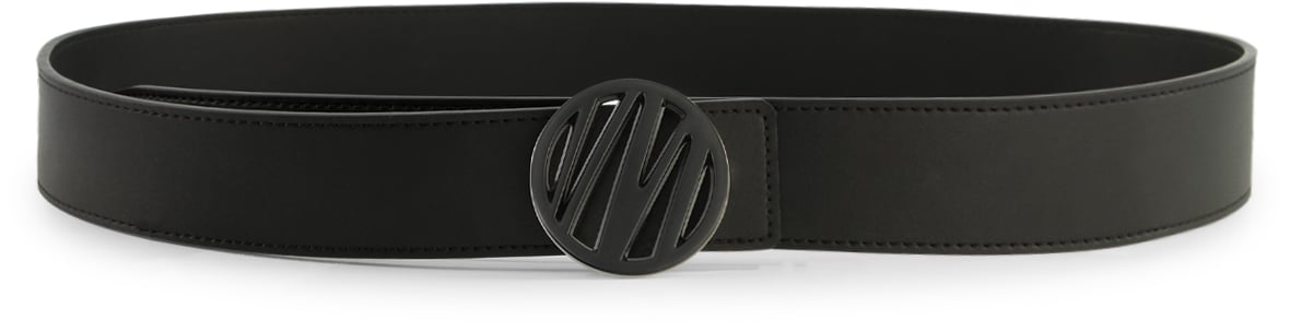 Malelions Men Monogram Belt - Black Zwart