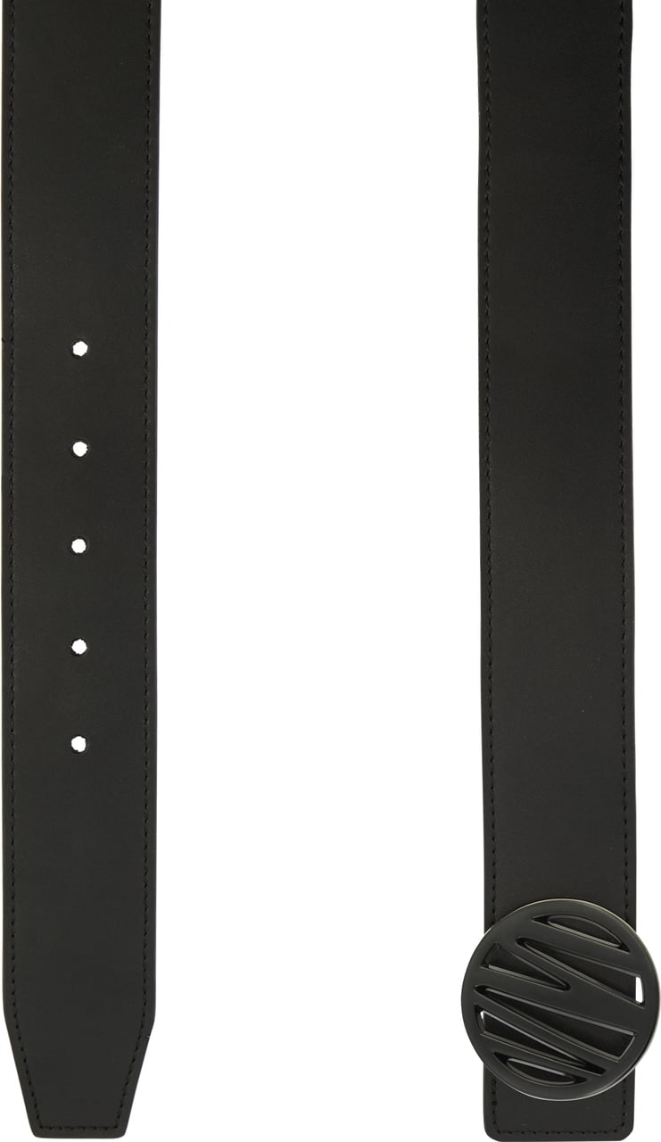 Malelions Men Monogram Belt - Black Zwart