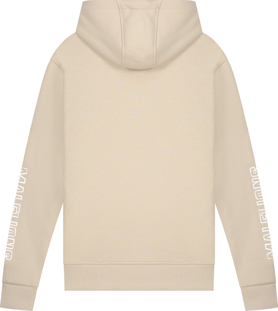 Malelions Men Stained Hoodie - Beige/White Beige