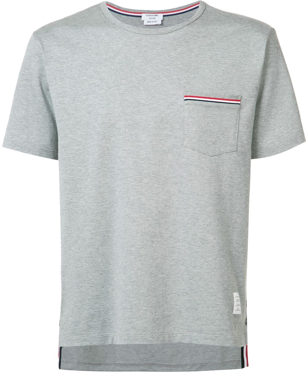 Thom Browne Thom Browne SS POCKET TEE IN MEDIUM WEIGHT JERSEY COTTON Divers