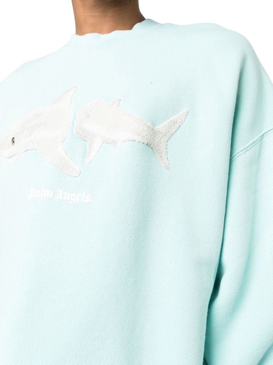 Palm Angels Sweaters Blue Blue Blauw