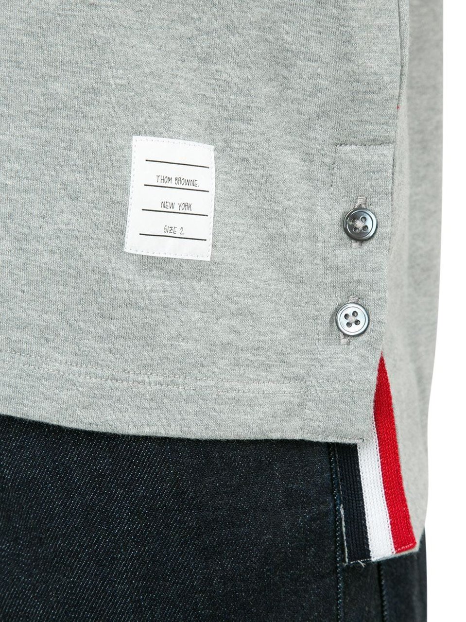 Thom Browne T-shirts and Polos Grey Gray Grijs