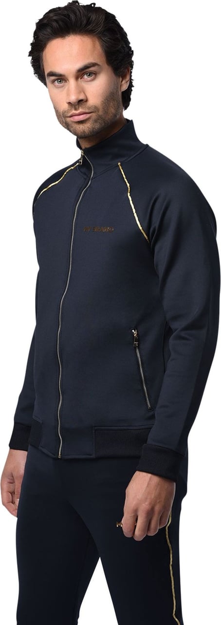 My Brand Gold piping tracksuit Blauw
