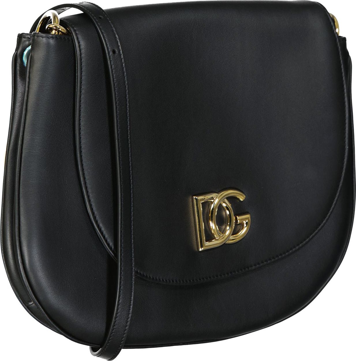 Dolce & Gabbana Dolce & Gabbana Leather Logo Bag Zwart