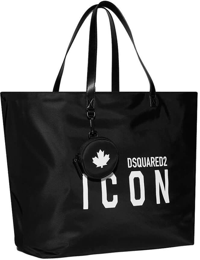 Dsquared2 Be Icon Black Shopping Bag Black Zwart