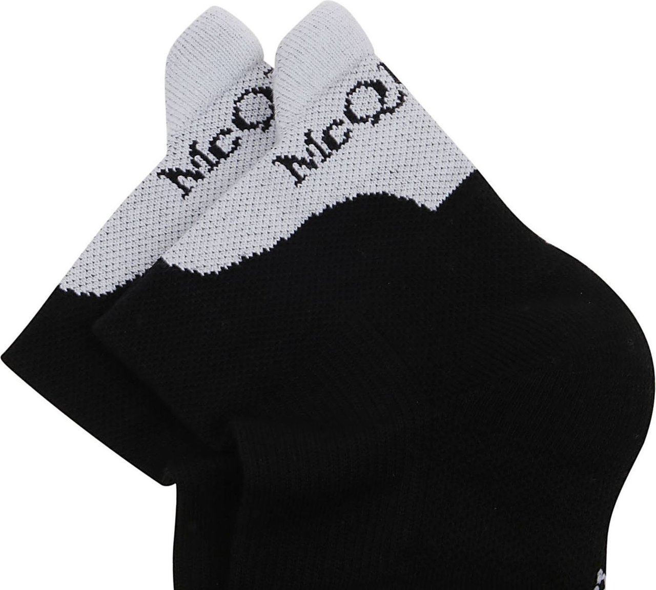 Alexander McQueen socks branding mcqueen Zwart