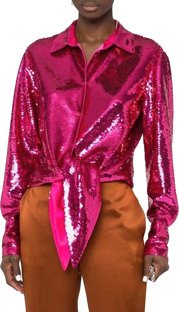 Tom Ford Tom Ford Sequin-Embellished Shirt Roze