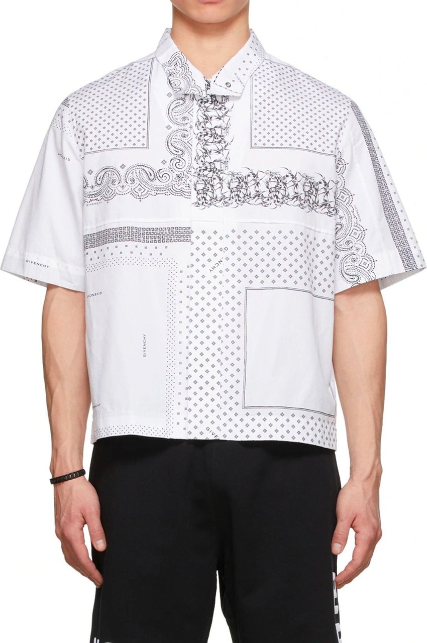 Givenchy Givenchy Printed Cotton Shirt Wit