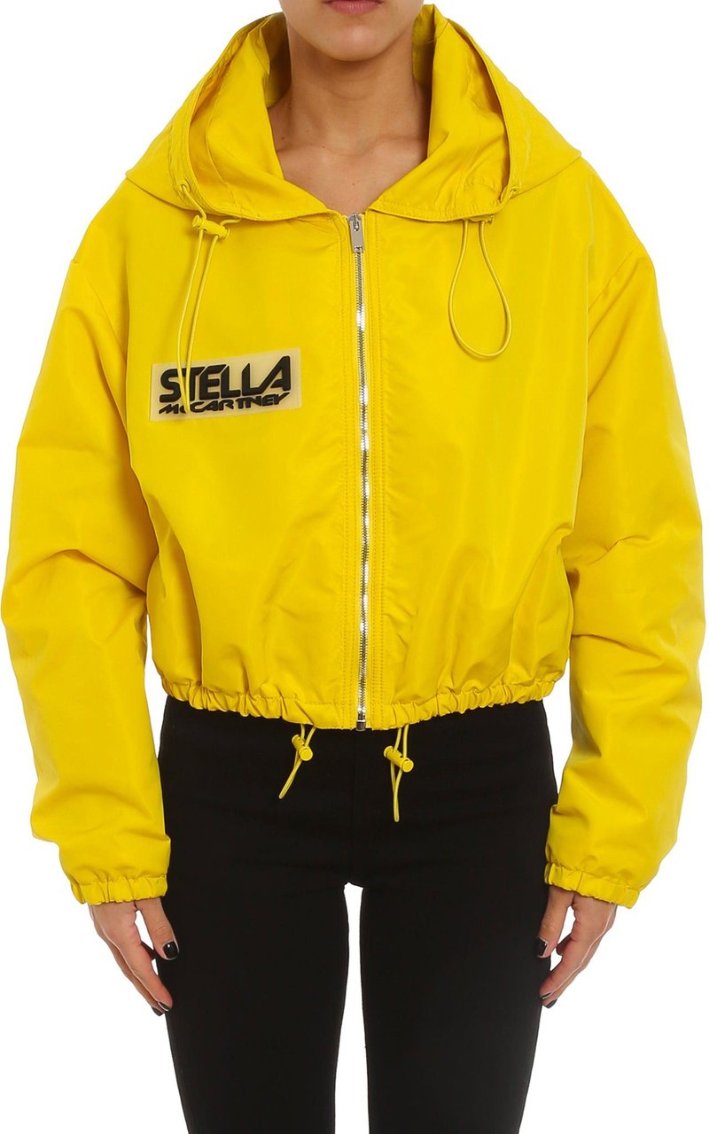 Stella McCartney Stella Mccartney Cropped Logo Jacket Geel