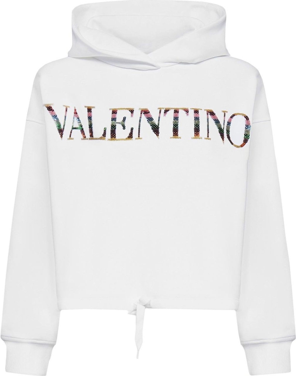 Valentino Valentino Cotton Logo Sweatshirt Wit