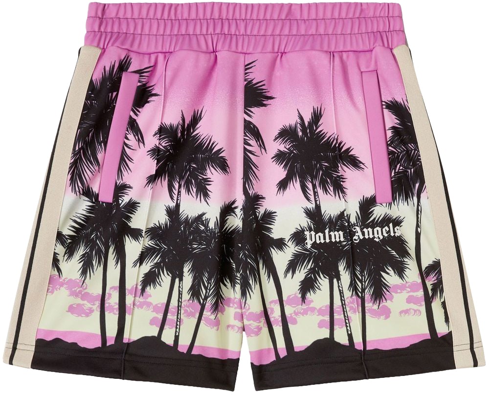 Palm Angels Shorts Purple Paars