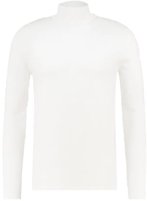 Purewhite Essential Knit Turtleneck - Off White Wit