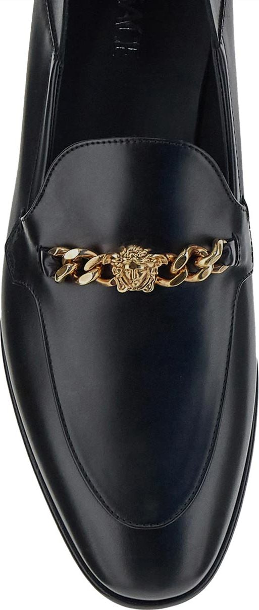 Versace Medusa Chain Loafers Zwart