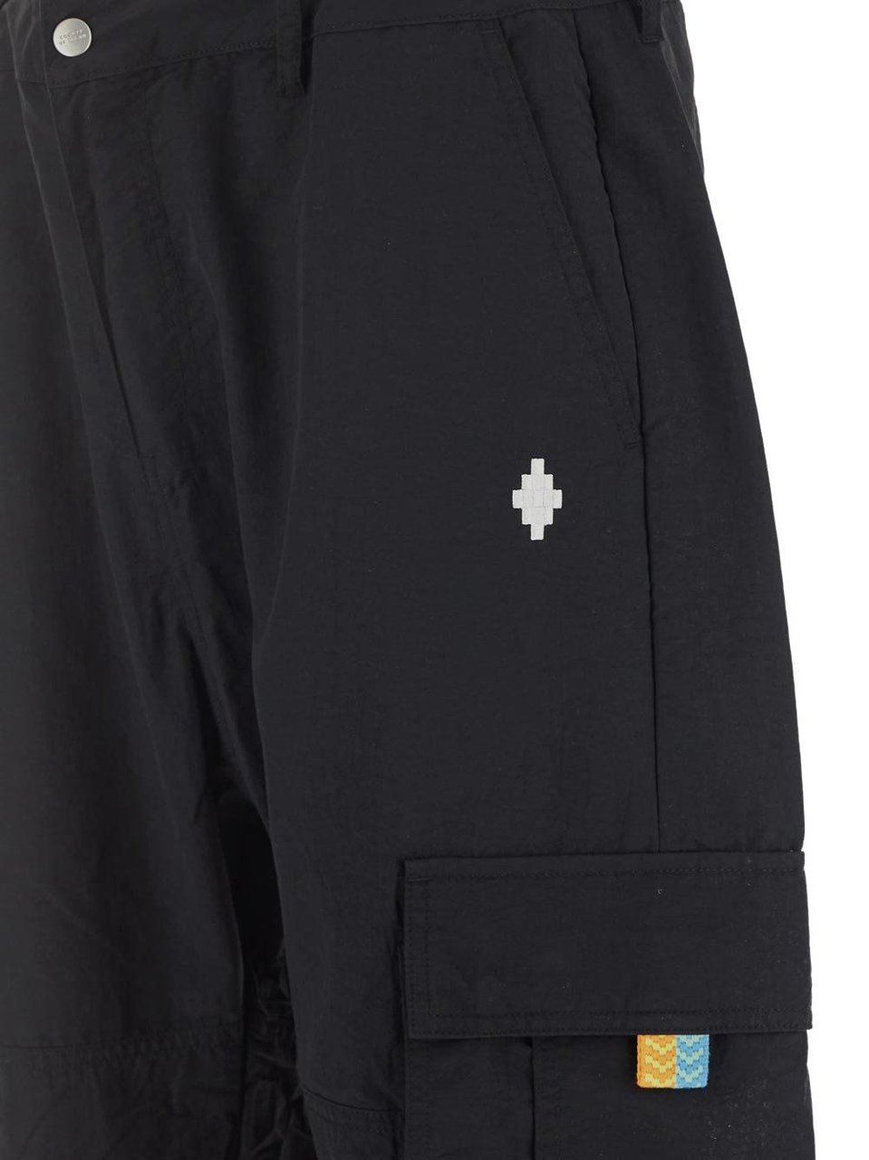 Marcelo Burlon Cross Nylon Cargo Pants Zwart