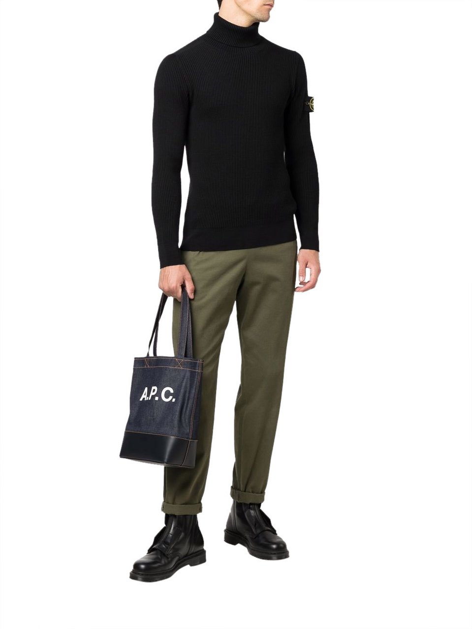 A.P.C. A.P.C. Denim Axel shoulder bag Blauw