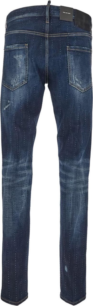 Dsquared2 Dark Sparkle Wash Cool Guy Jeans Blauw