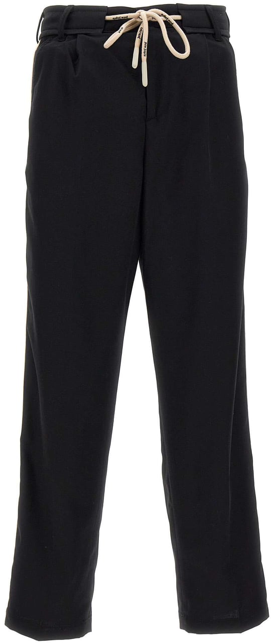 Palm Angels Trousers Black Zwart