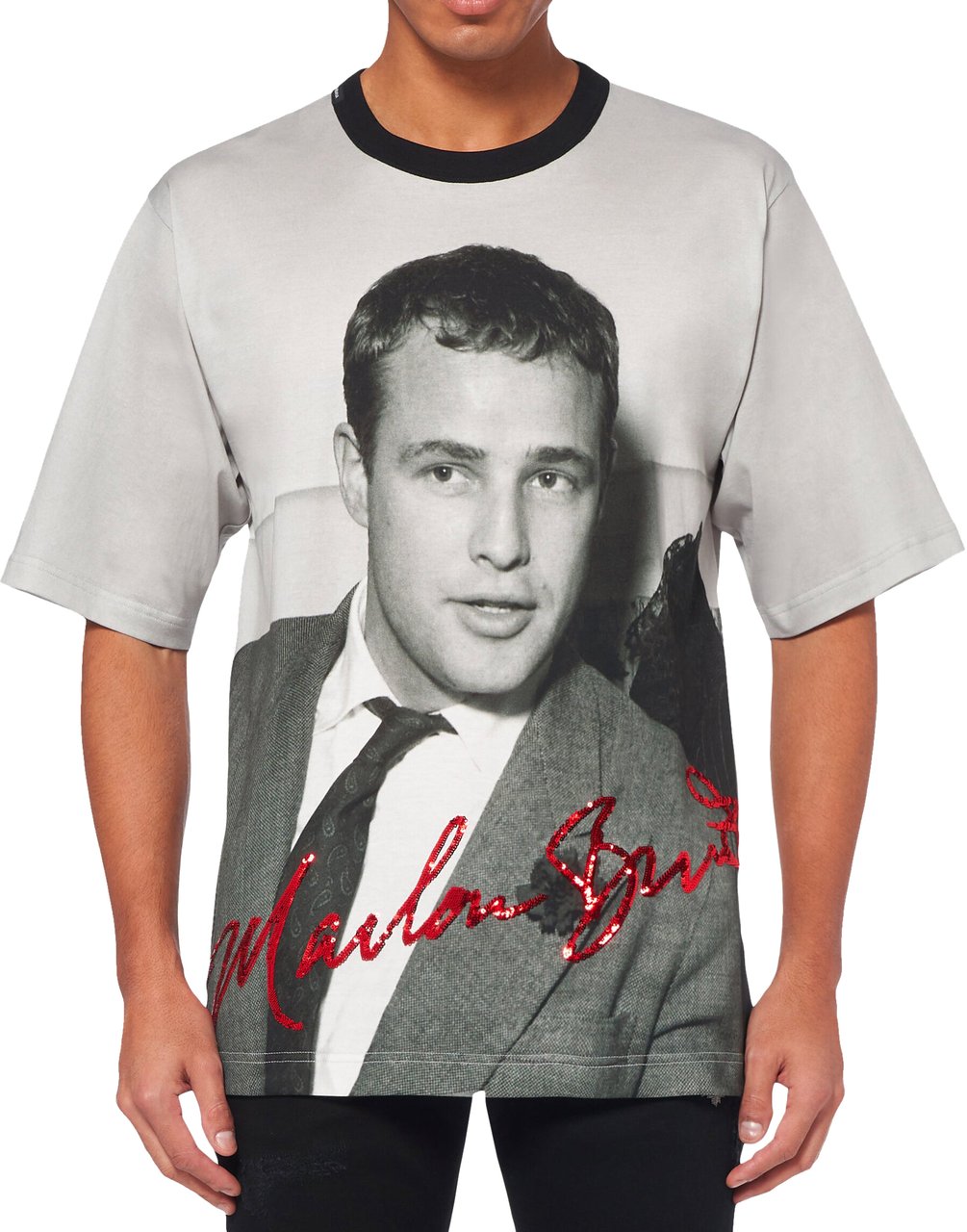 Dolce & Gabbana Dolce & Gabbana Marlon Brando T-Shirt Zwart