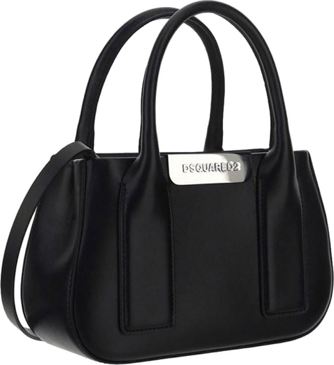 Dsquared2 Dsquared2 Leather Handbag Zwart