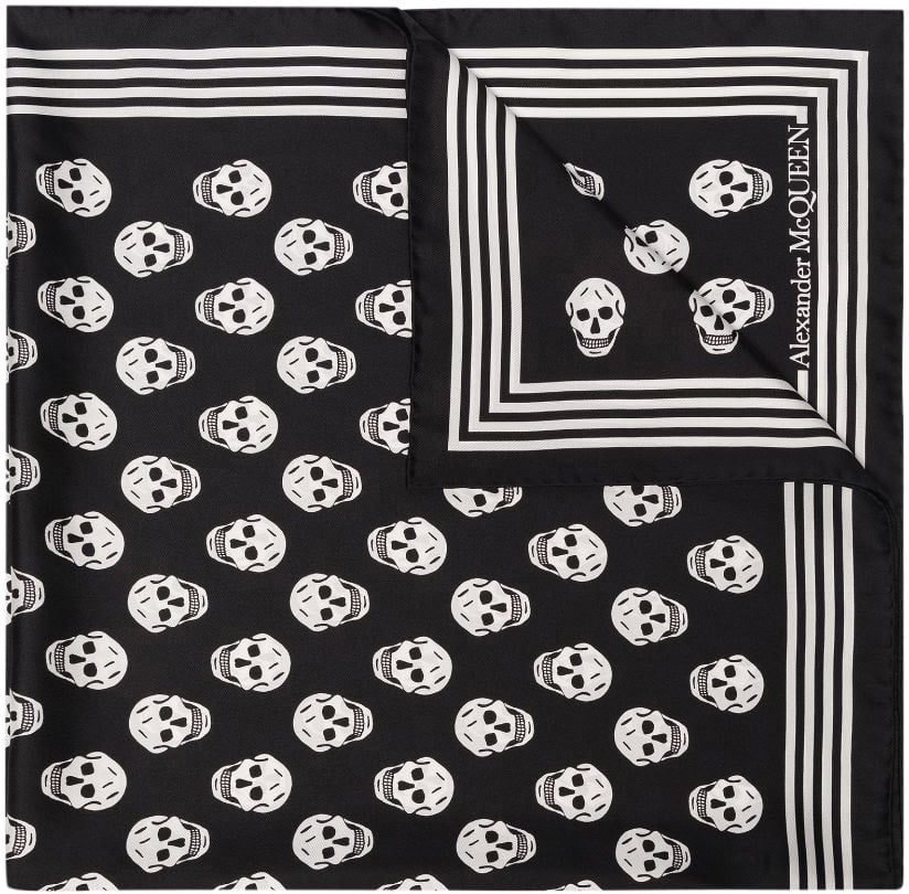 Alexander McQueen Scarfs Black Zwart