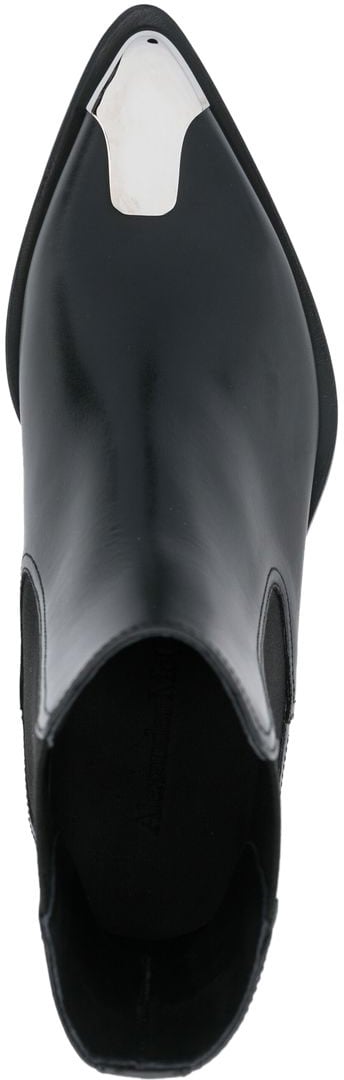 Alexander McQueen Alexander McQueen Leather Boots Zwart