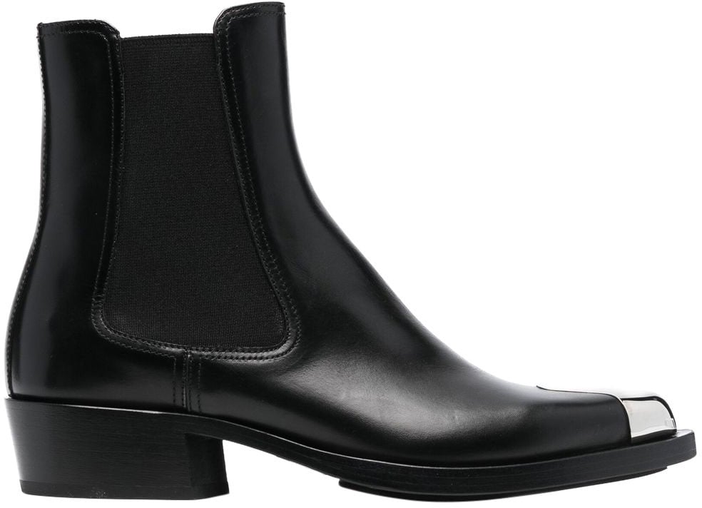 Alexander McQueen Alexander McQueen Leather Boots Zwart