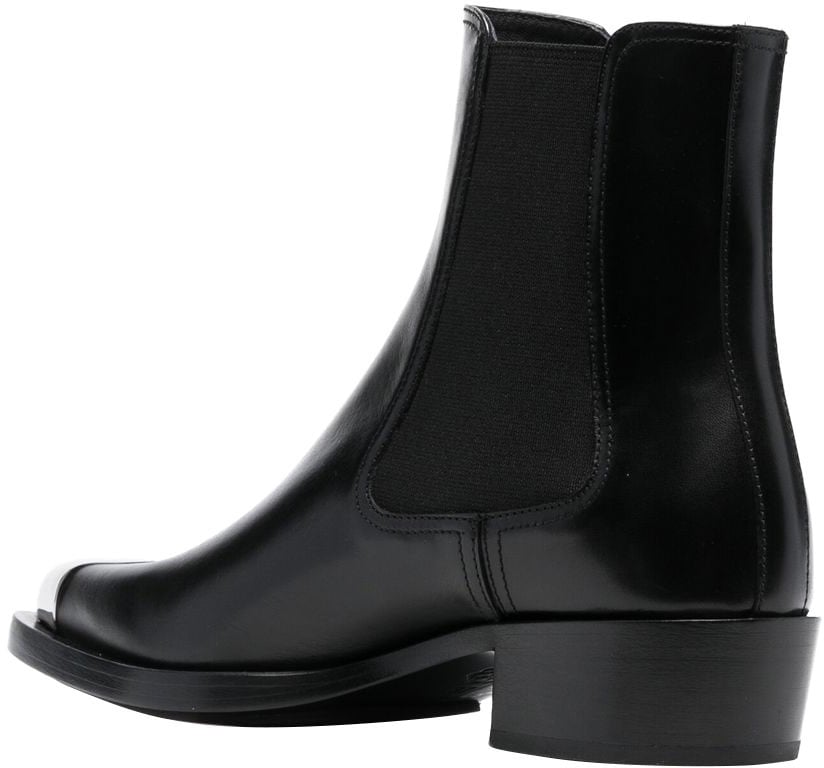 Alexander McQueen Alexander McQueen Leather Boots Zwart