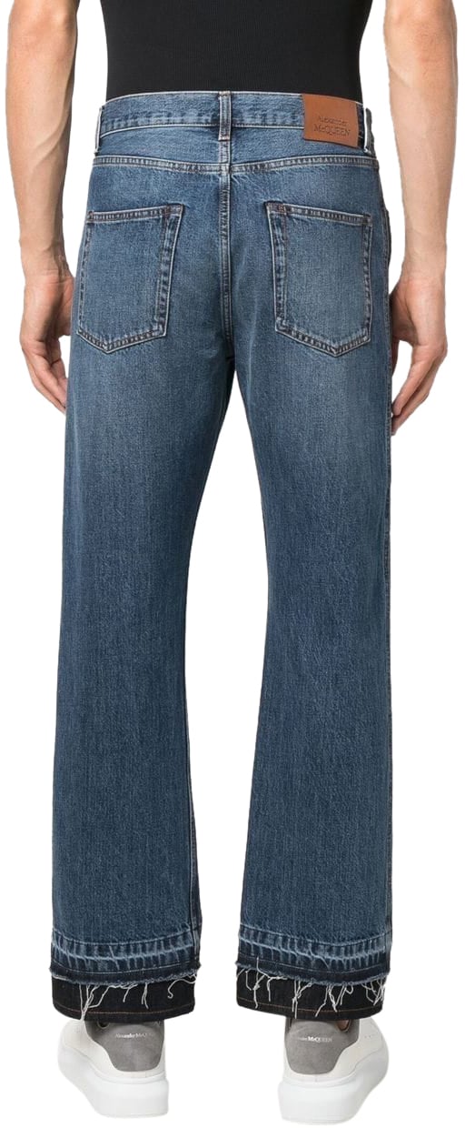 Alexander McQueen Jeans Blue Blauw