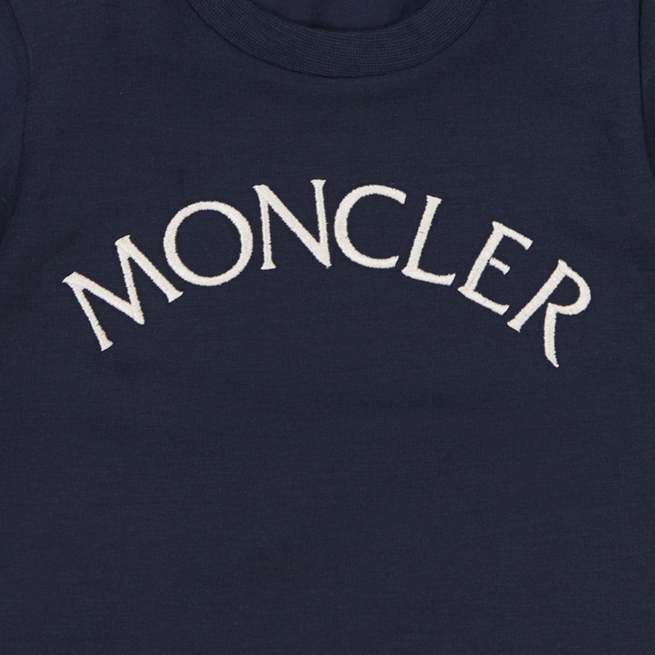 Moncler Moncler 8C00022 8790N baby t-shirt navy Blauw