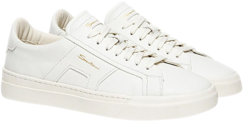 Santoni Sneakers White Wit