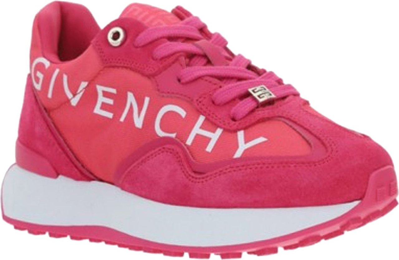 Givenchy Givenchy Canvas And Suede Sneakers Roze