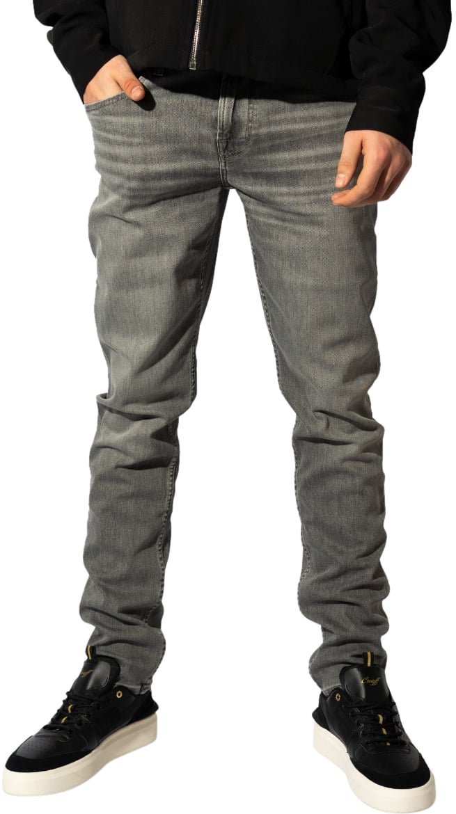 7 For All Mankind Slimmy Tapered Luxe Performance Eco Jeans Stone Grijs