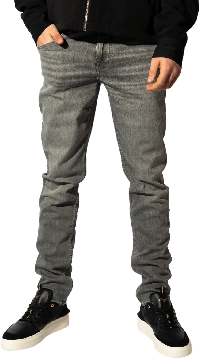 7 For All Mankind Slimmy Tapered Luxe Performance Eco Jeans Stone Grijs
