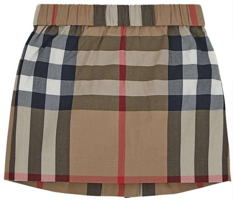 Burberry Girl Check Skirt Beige
