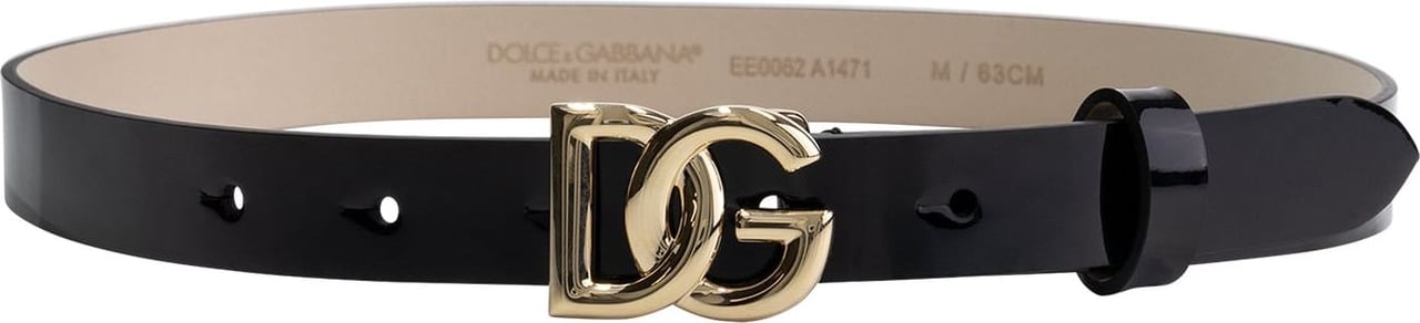 Dolce & Gabbana Logo Belt Zwart