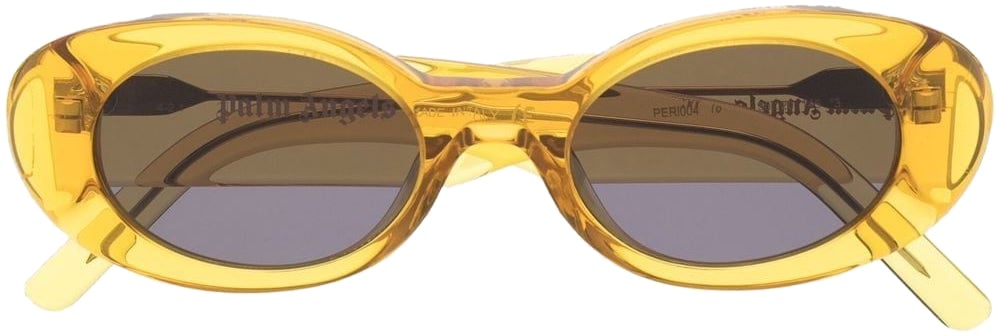 Palm Angels Spirit Oval Sunglasses Geel