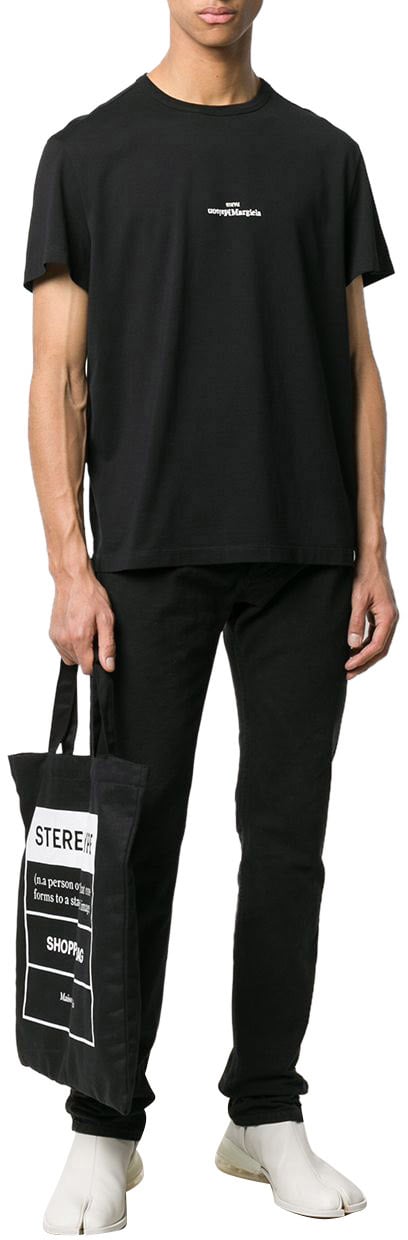 Maison Margiela T-shirts And Polos Black Zwart