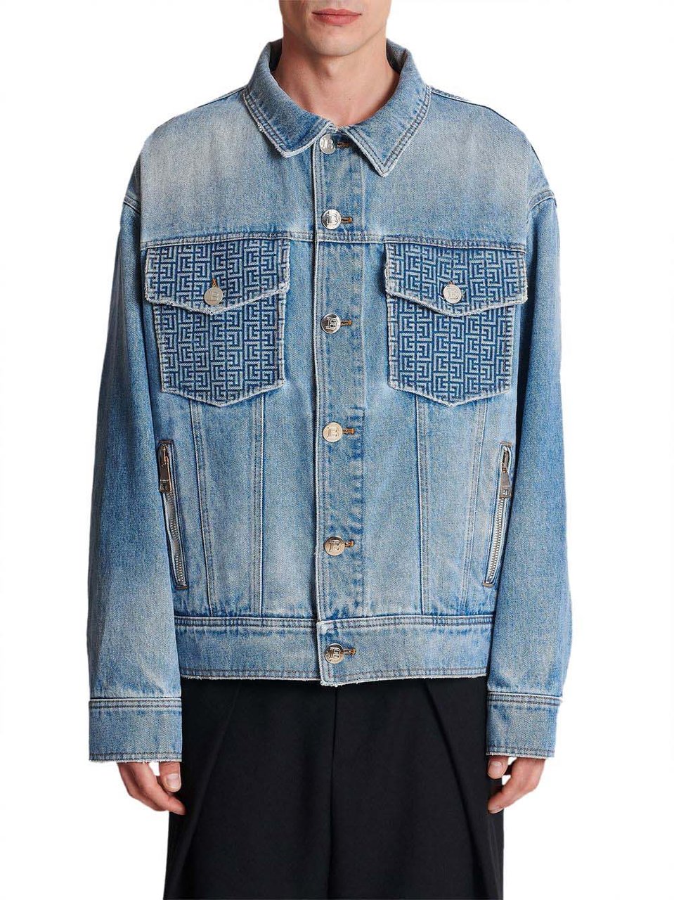 Balmain Jackets Blue Blauw