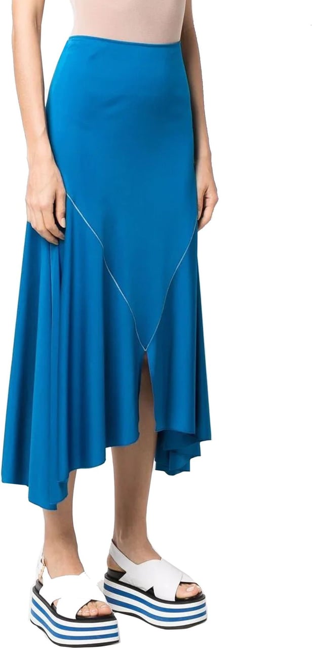 Marni Marni Draped Midi Skirt Blauw