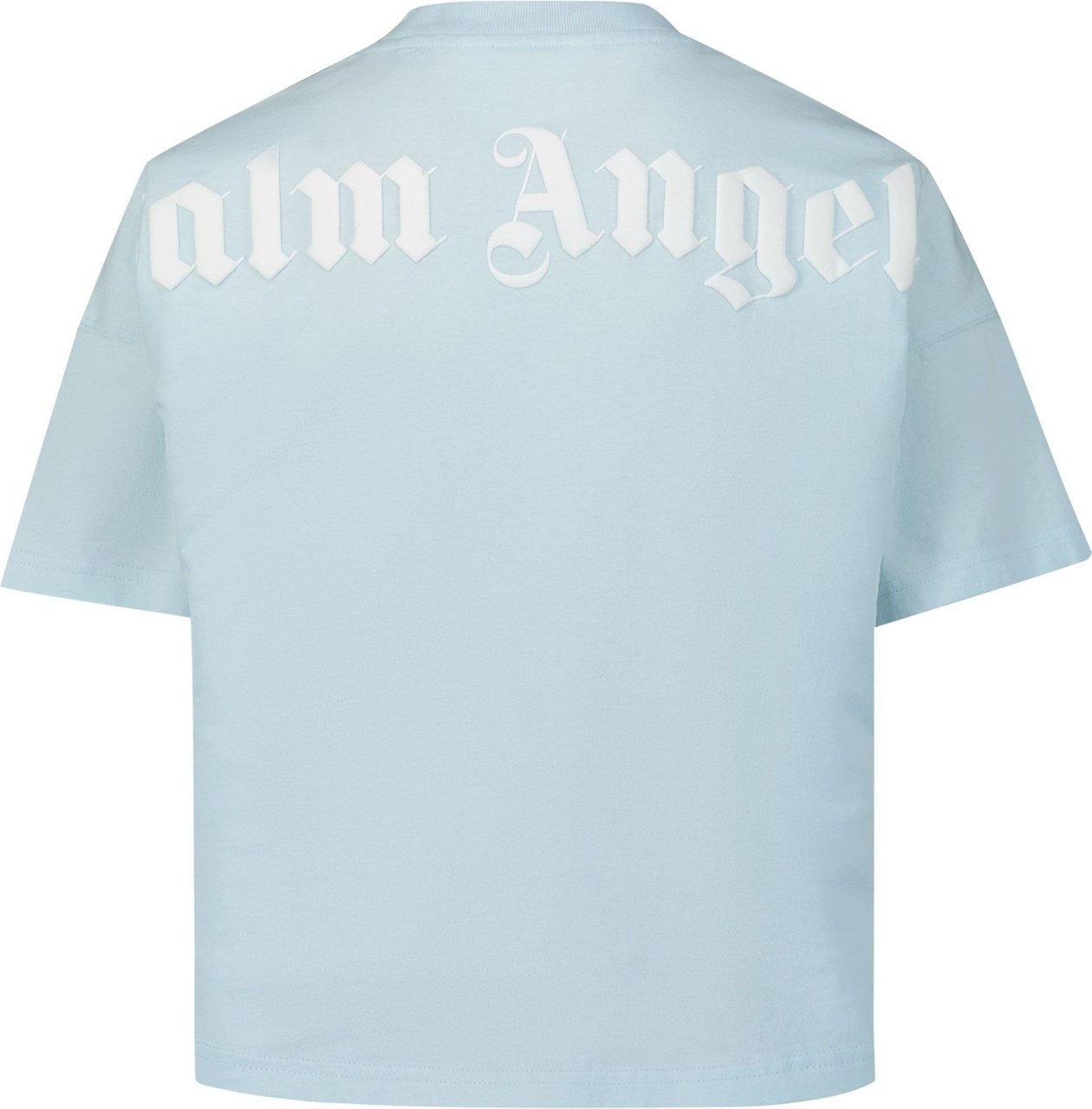 Palm Angels Palm Angels PBAA002C99JER001 kinder t-shirt licht blauw Blauw
