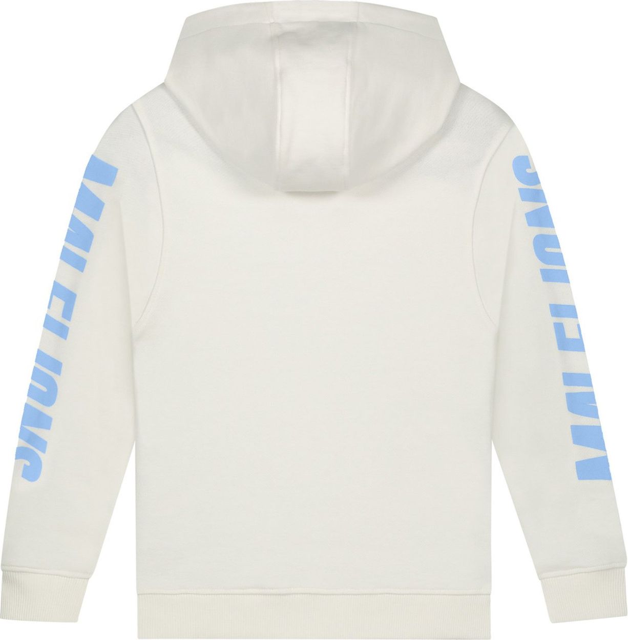 Malelions Lective Hoodie-Off-White/Vista Blue Wit