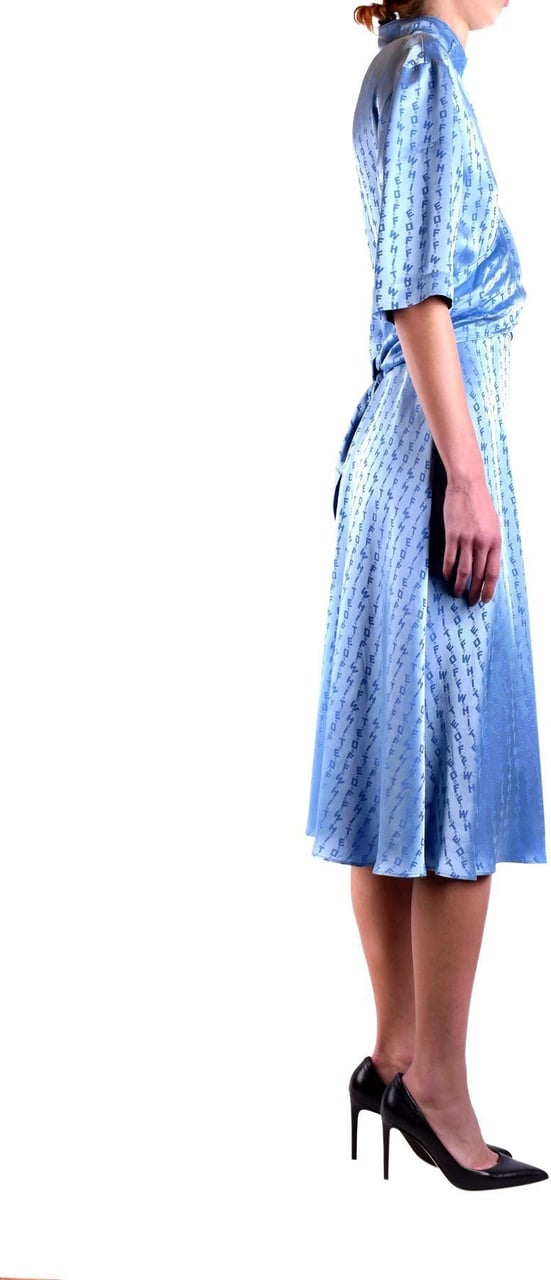 OFF-WHITE Dress Blue Blauw