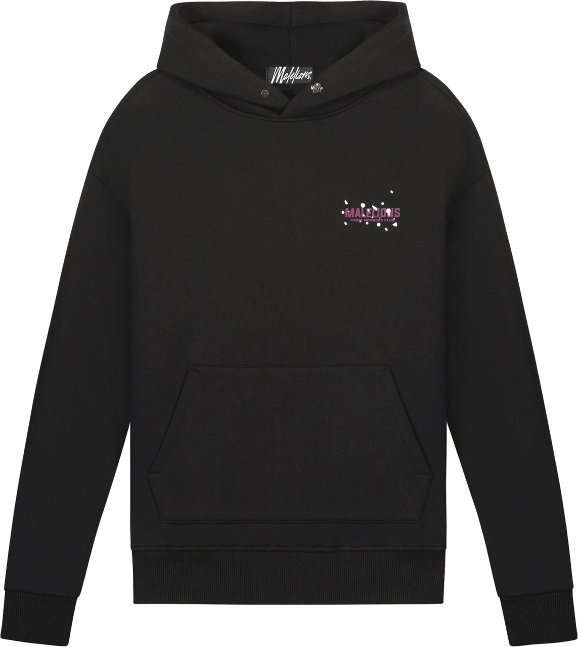 Malelions Men Members Club Hoodie - Black/Che Zwart