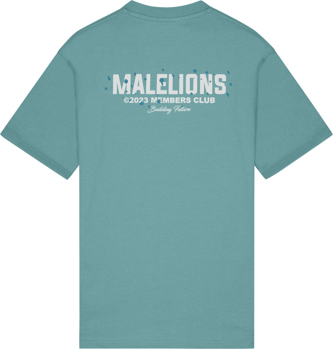 Malelions Men Members Club T-Shirt-Smoke Blue Blauw